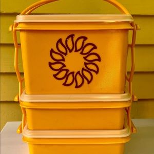 Vintage Tupperware Square Away Sunburst - New!